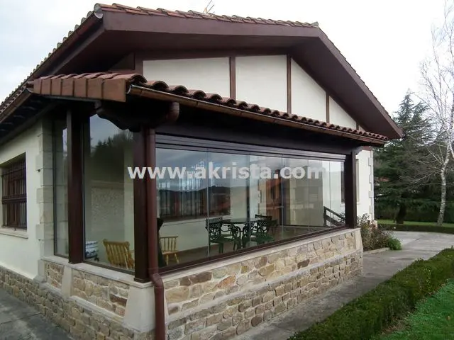 Cortinas de cristal SF 25 Todo vidrio templado sin marcos verticales